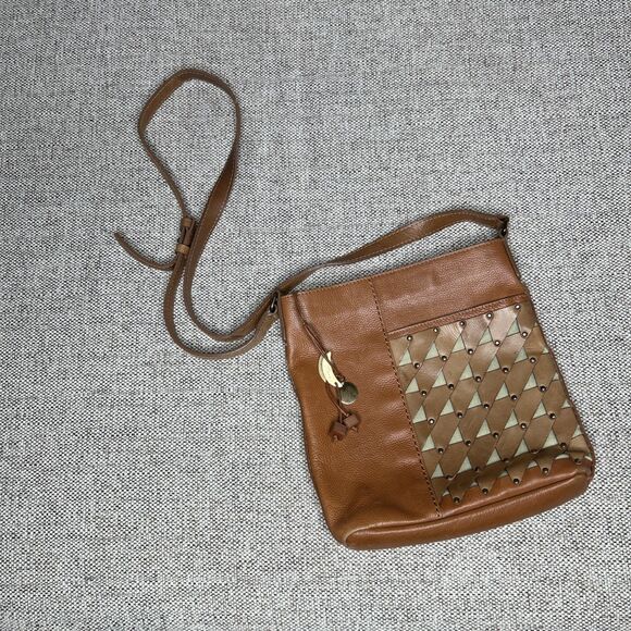 Radley London Crossbody Bag Brown Color Long Strap Boho Hippie - Picture 1 of 13